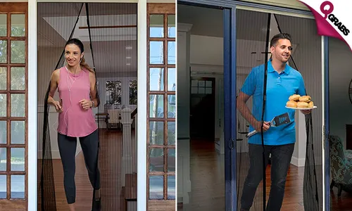 Hands-Free Mesh Screen Door!